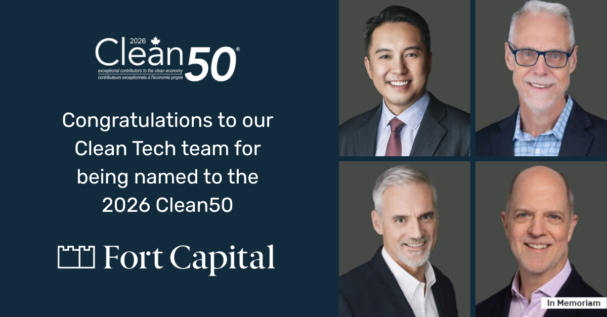 Fort Capital LinkedIn Post - 2026 Canada Clean50 Announcement